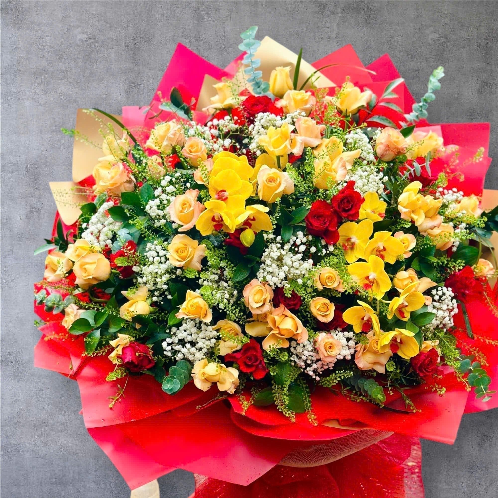 Hình Ảnh Lẵng Hoa Khai Trương Đẹp, Sang Trọng - Hoa Sài Gòn