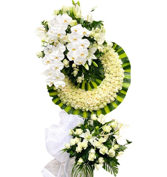 Mẫu Vòng Hoa Chia Buồn Đám Tang - Hoa Sài Gòn